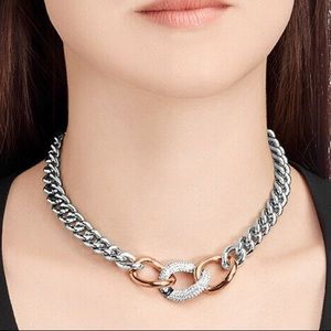 Swarovski Bound RoseGold Palladium Plated Necklace
